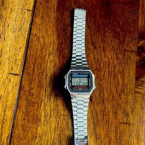 Casio Silver Digital Watch Vintage